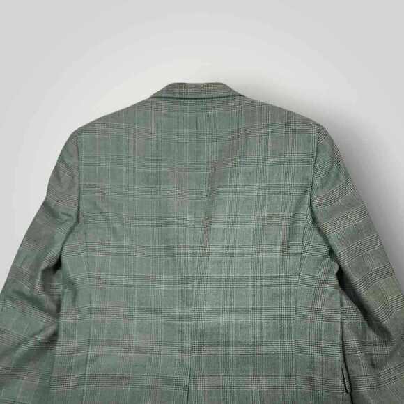 Hart Schaffner Marx Blazer Sport Coat Mens 40R Vtg Classic Fit Wool Glen Plaid - Picture 10 of 10